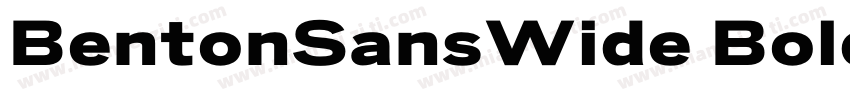 BentonSansWide Bold字体转换
